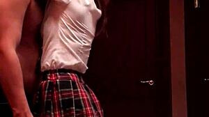 Detailed demonstration of ball kicking techniques in ballbusting 52