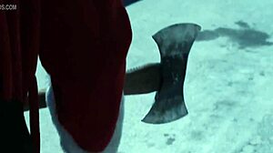 Silent night sexy topless girl