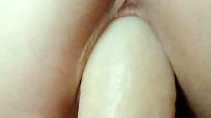 I Insert Huge Dildo Into Pussy And Jump To Orgasm