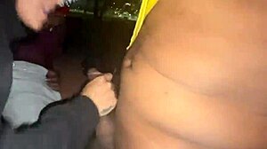 Yolanda Yamz Sucks Two Big Cocks In Doggy Style At The Park