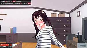 i struggle to enter the virgin in this anime creampie scene