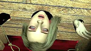 damn, this bound girl takes giant ork cock