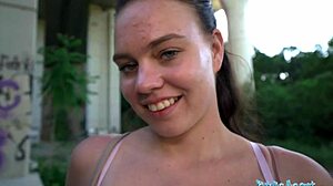 Kiara Flow Teases Legs Before Public Fuck