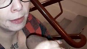 Hey, check out this milf taking a monster bbc face shot