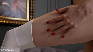 Skinny barcelona gets a hard fuck with powerful slaps, feeling every intense thrust