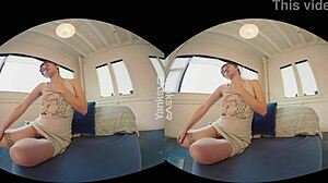 Amateur yanks mercy west's pussy hard