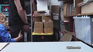 Lucky Thief Fucks Horny Milf Security Guard