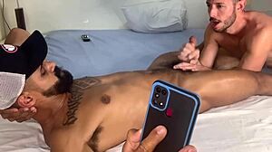 I love watching these guys suck each other's big cocks in an orgy