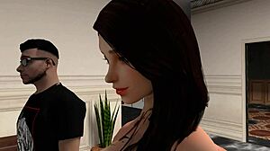 In this 3D anime hentai, a pregnant woman gets intensely cuckolded by multiple partners in a wild scene