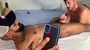 I love watching these guys suck each other's big cocks in an orgy