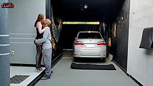 wife surprises husband with sensual outfit