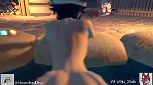 Genshin impact character caught in crossdressing sex