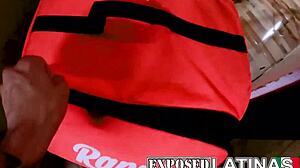 lucky delivery guy fucks horny latina abby montano hard