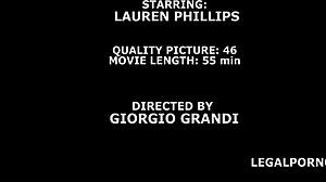 Lauren Phillips gets manhandled in rough 4-on-1 sex with deep anal and cum swallow.