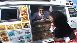 18yo latina teen with natural tits picked up for car sex