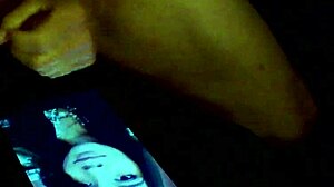 hey, check out this pretty latina tribute with cumshot