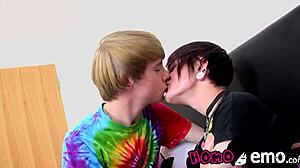 Goth Twink's Ass Pounded Hard by Hung Stud!