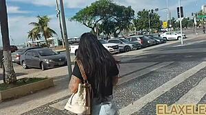 Prostitute pornstar engages in hardcore anal and oral in Rio.