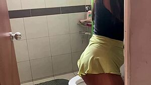 rico gets sucked in the bathroom almost caught