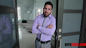 Ebony young sucks old in gangbang!