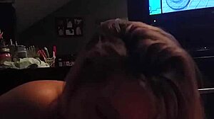 Intriguing handjob session with hints of blowjob pleasure