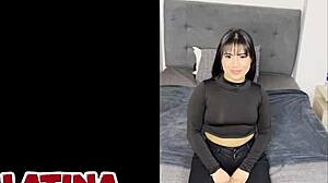 i cast this thick latina slut with big ass for her first time