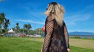 Lisa Aranha Biquini na Praia, Muito Gostosa