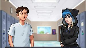 Blonde College Girl Gets Big Ass Fucked In Summertime Saga