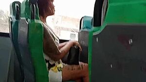 Public Exhibition on the Bus Involving Flashing and Masturbation.