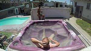 Dayanara skinny pov in jacuzzi bath