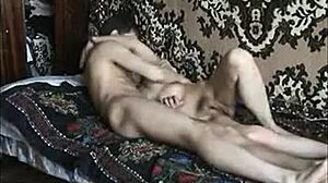Amateur poor russian couple fucks for fun