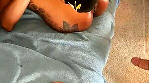 kevin and liza share an intimate moment together.