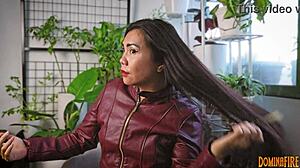 leather gloves and fetish sounds in this asmr session