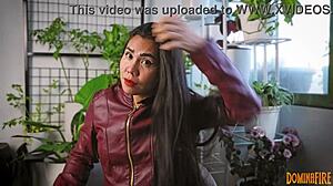 leather gloves and fetish sounds in this asmr session