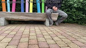 stranger milf gives me a handjob in public park