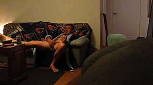 Caught in private self-pleasure moment