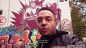 Can a tattooed German slut handle outdoor sex?