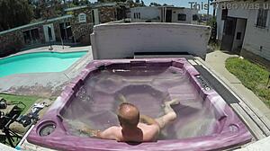 Dayanara skinny pov in jacuzzi bath