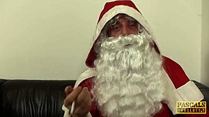 Pascalssubsluts Face Fucked by Santa with Spanking and Squirting