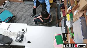 Why does teen thief Penelope Reed suck my big cock in the office garage?