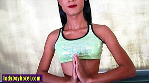 damn, this hot ladyboy got drilled in her tight ass