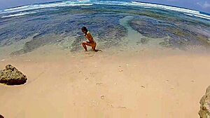 intense fucking on paradise beach with screaming orgasms