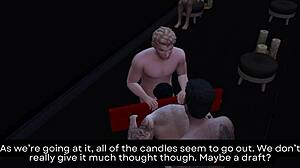 Gareth returns and intensely fucks all his gay housemates in group threesome.