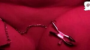 Big-titted girlfriend begs to be fucked while tied up