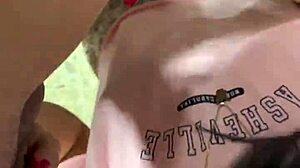 Young girl tries her first porno sucking deep