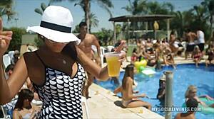 Girl with nice butt gives relaxing massage.