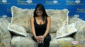 Beautiful Latino Milf With Big Breasts Performs Vegas Casting Deep Throat And Bondage