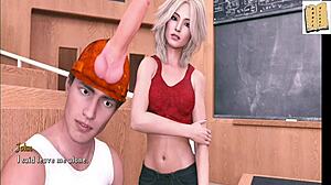 Being a dik chick route 51 hot kiss with jill in changing rooms.