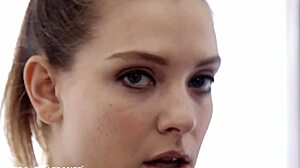 All natural busty beauty oiled up and fucked hard with bouncing boobs