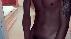 Twink Feels Intense Pleasure Stroking His Big Gay Cock Alone